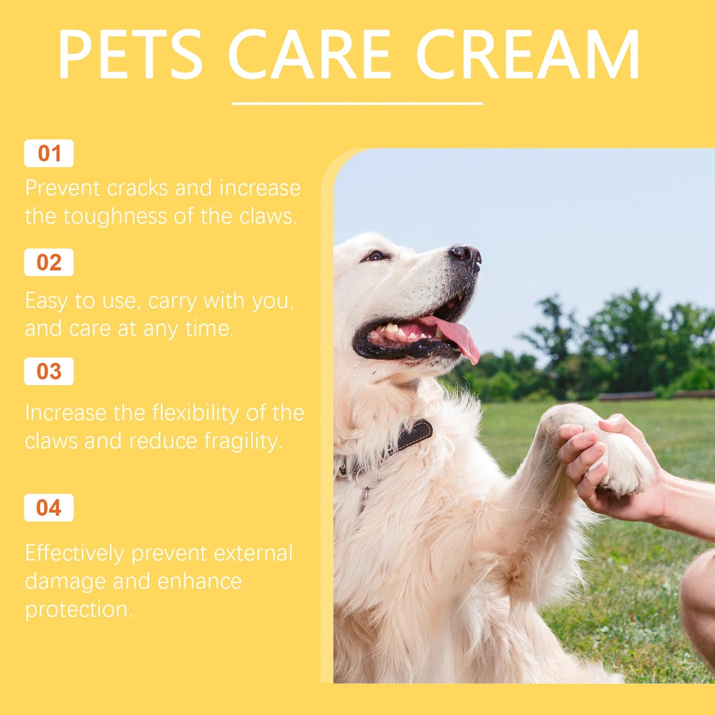 Pet Paw Balm Stick - Gentle Moisturizing and Nourishing Care for Dogs and Cats with Dry, Cracked Pads - Vet Recommended for All Seasons