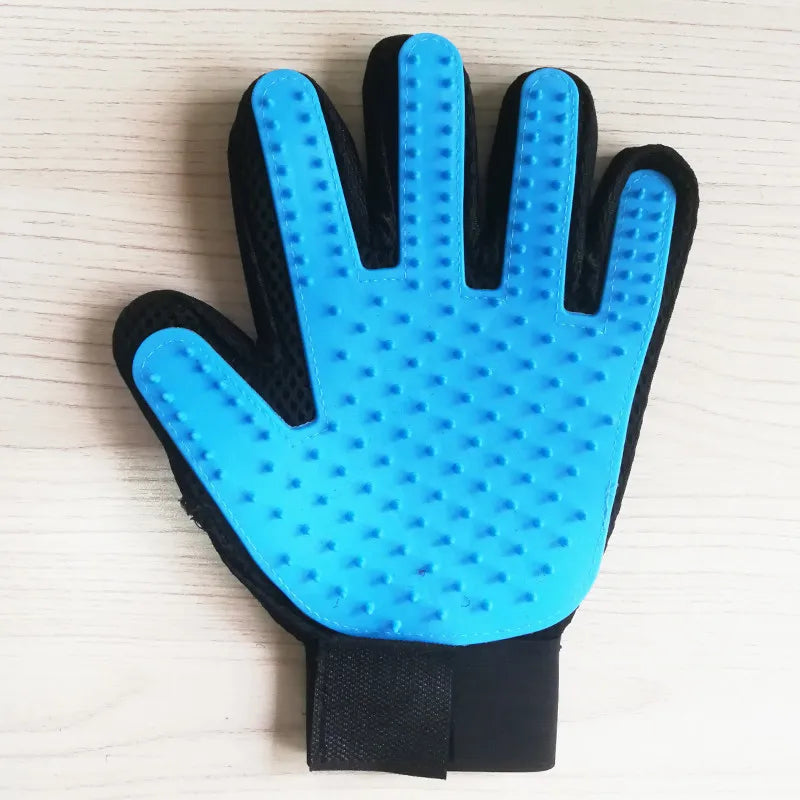 Professional Pet Grooming Glove for Cats and Dogs - Deshedding Brush and Massage Tool for Effective Hair Removal and Cleaning