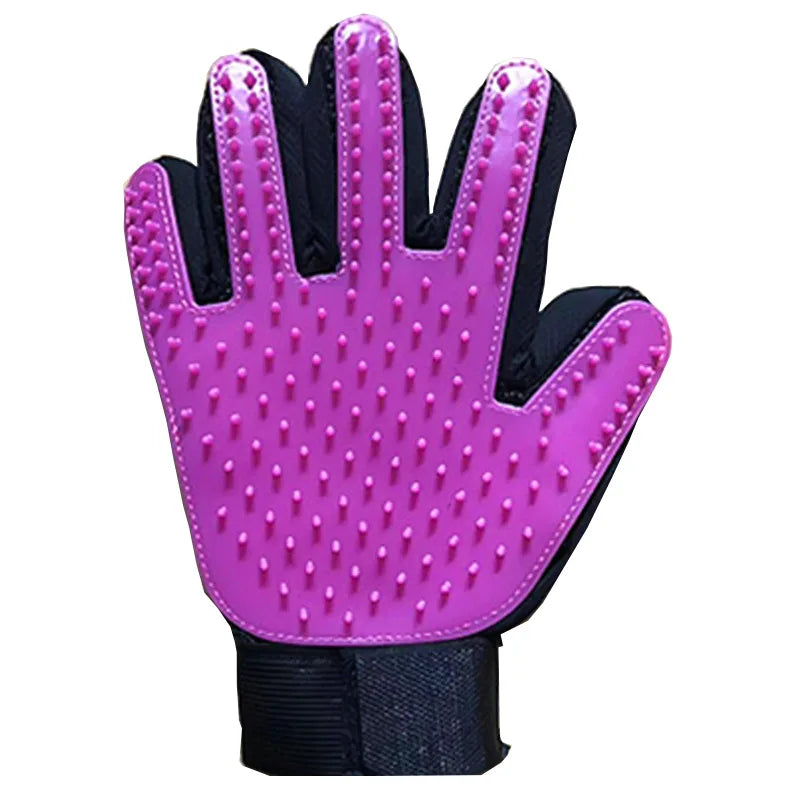 Professional Pet Grooming Glove for Cats and Dogs - Deshedding Brush and Massage Tool for Effective Hair Removal and Cleaning