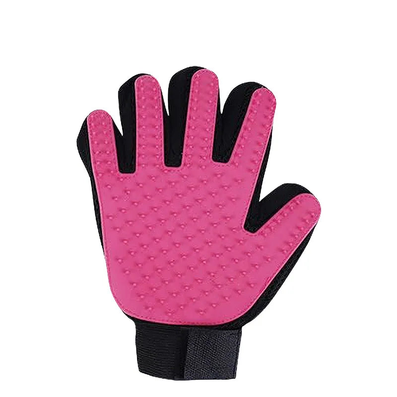 Professional Pet Grooming Glove for Cats and Dogs - Deshedding Brush and Massage Tool for Effective Hair Removal and Cleaning
