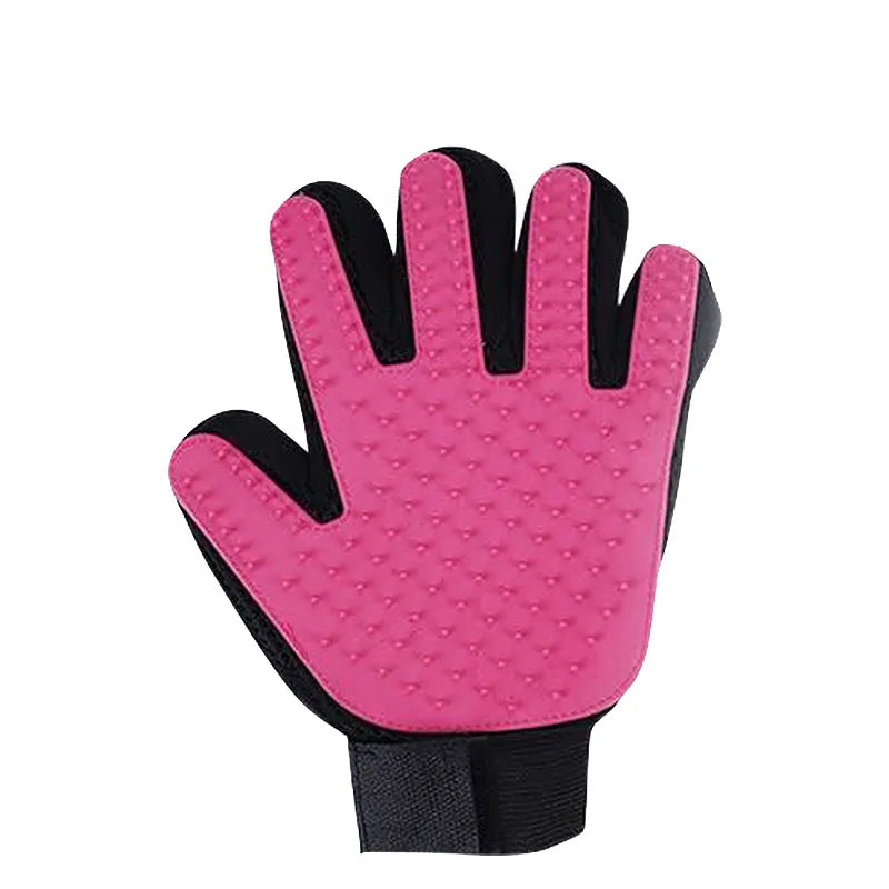 Professional Pet Grooming Glove for Cats and Dogs - Deshedding Brush and Massage Tool for Effective Hair Removal and Cleaning