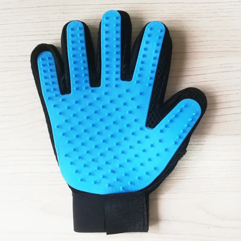 Professional Pet Grooming Glove for Cats and Dogs - Deshedding Brush and Massage Tool for Effective Hair Removal and Cleaning