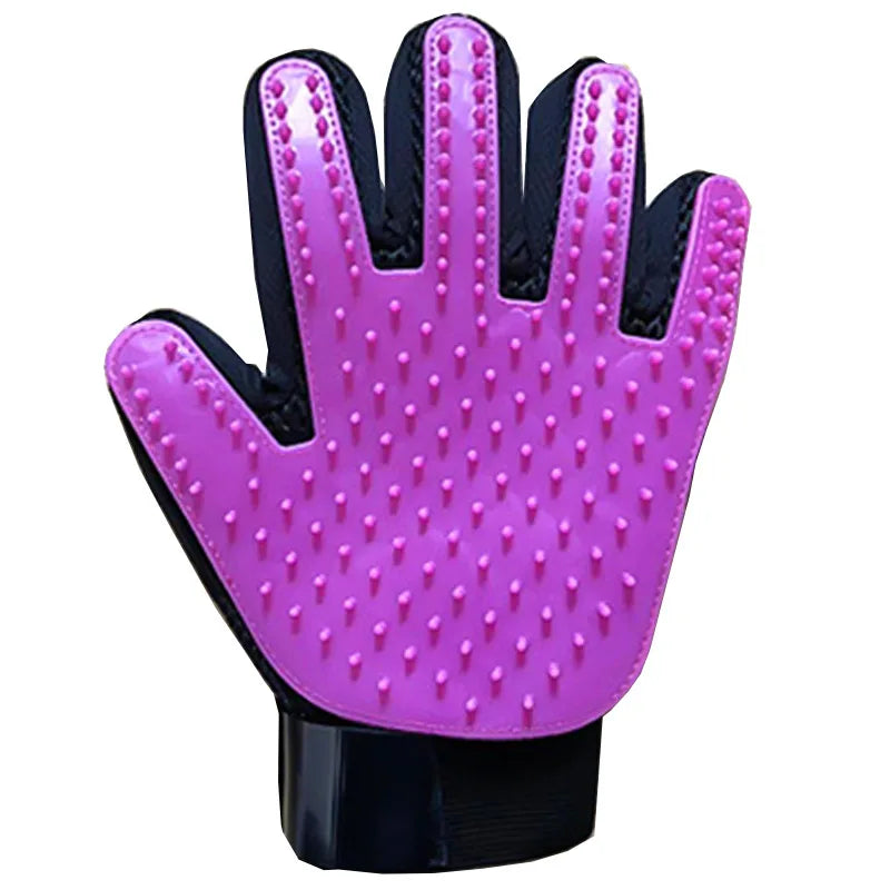 Professional Pet Grooming Glove for Cats and Dogs - Deshedding Brush and Massage Tool for Effective Hair Removal and Cleaning