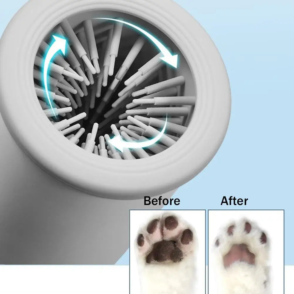 Automatic Portable Dog Paw Washer and Electric Paw Massager for Small to Medium Pets, USB Rechargeable