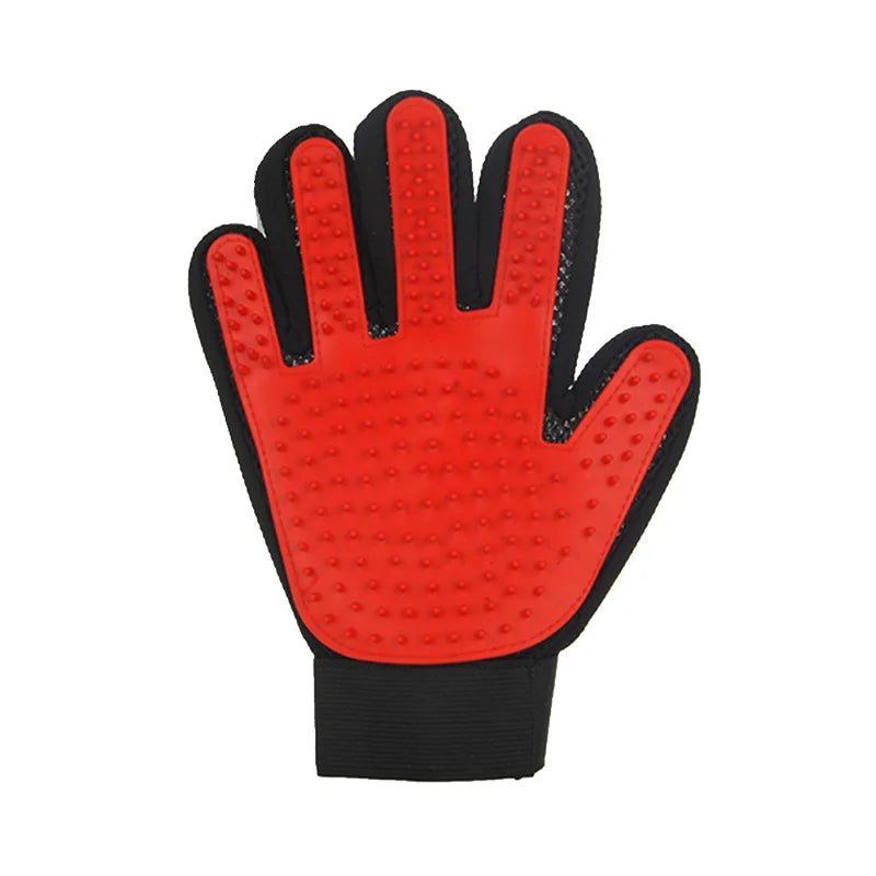 Professional Pet Grooming Glove for Cats and Dogs - Deshedding Brush and Massage Tool for Effective Hair Removal and Cleaning