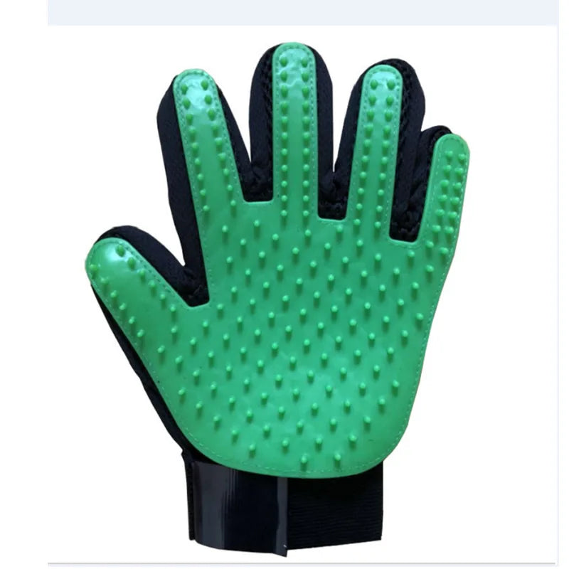 Professional Pet Grooming Glove for Cats and Dogs - Deshedding Brush and Massage Tool for Effective Hair Removal and Cleaning