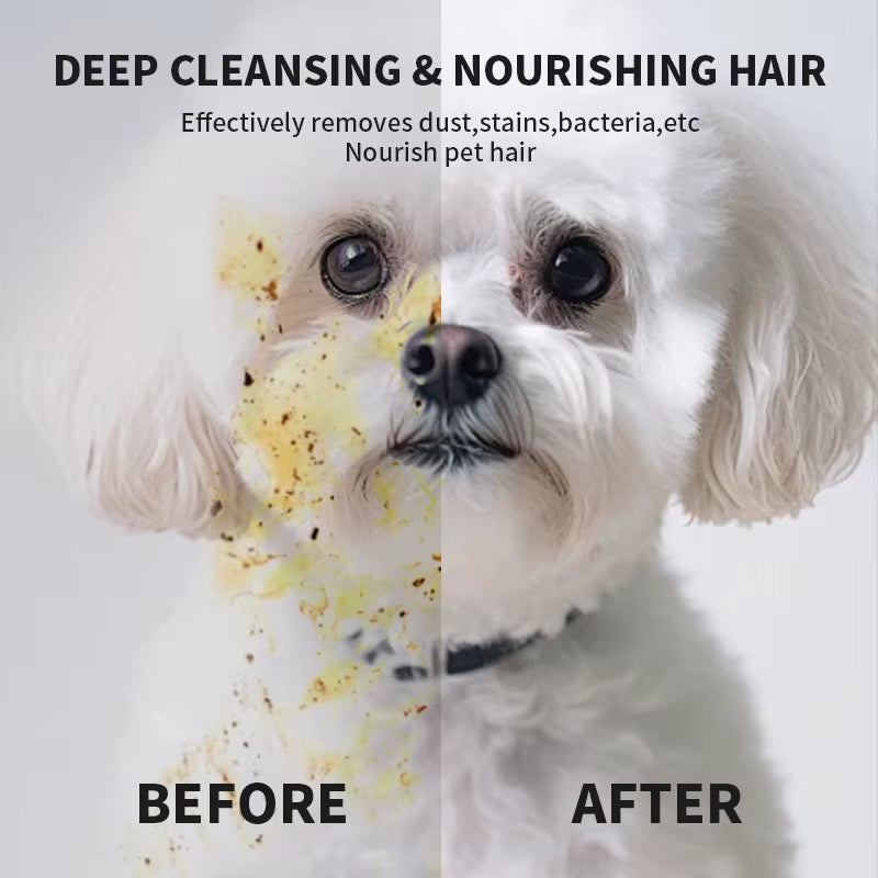 6-Pack Disposable Pet Cleaning Gloves - Wash-Free Bath Wipes for Cats and Dogs, Gentle Deodorizing and Convenient Care